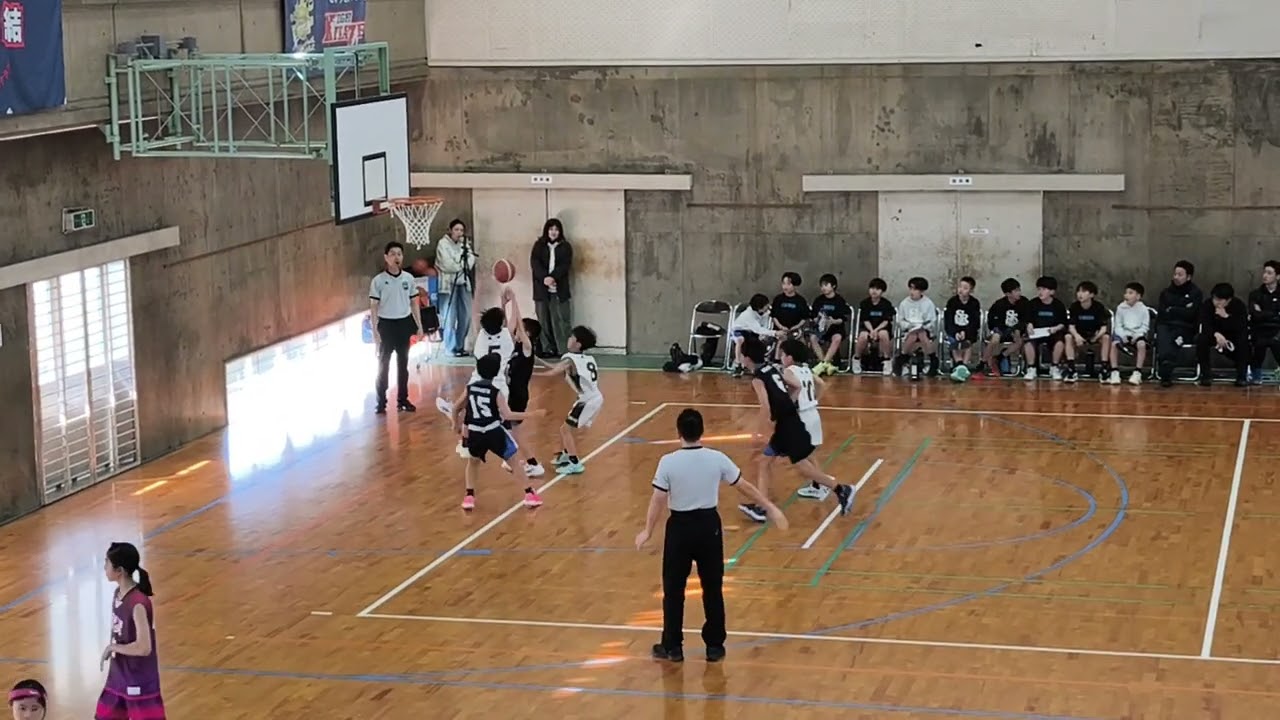 ひまわりカップ1日目　vs白川1Q 4-7✕
