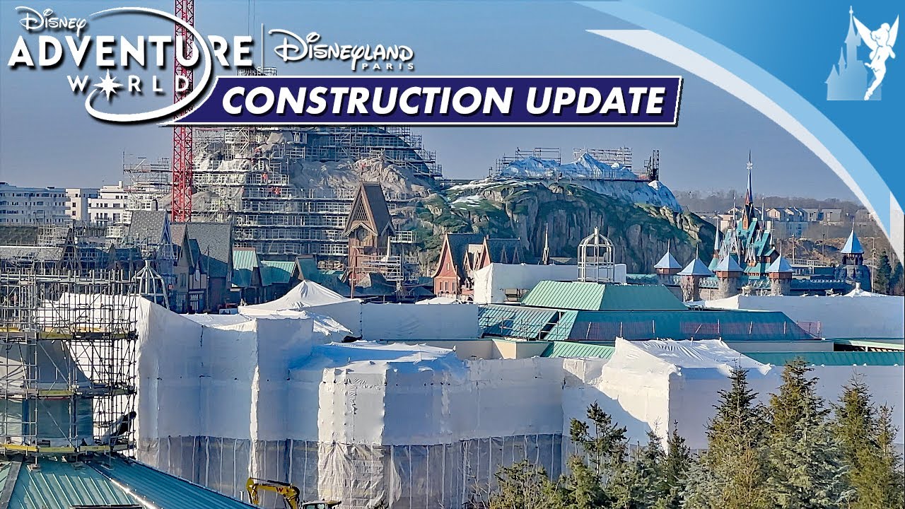 🚧 Construction update Walt Disney Studios transformation to Disney Adventure World Disneyland Paris