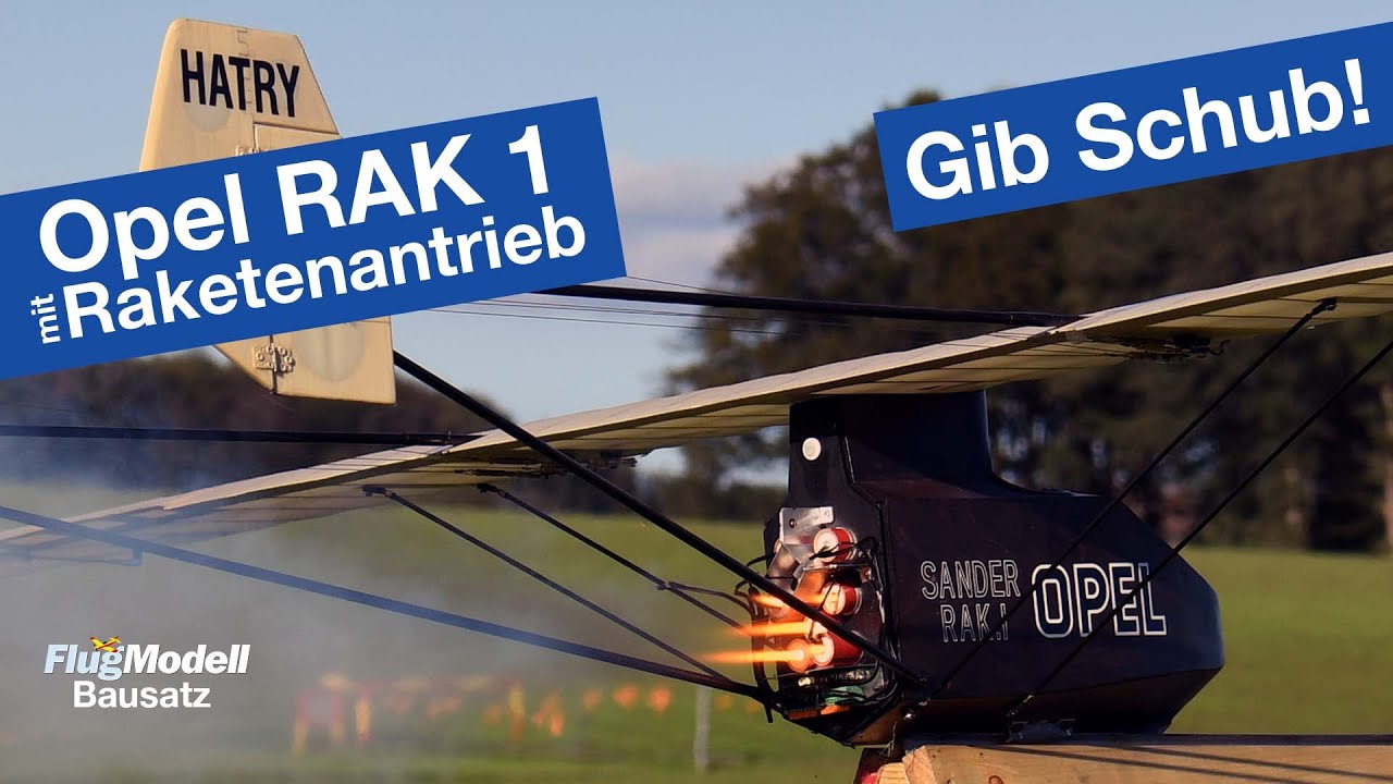 Opel RAK 1 von Fun Modellbau mit Impeller und mit Raketenantrieb von Klima aus FlugModell 1+2/2022