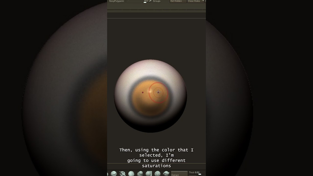 How I create eyes in zbrush! ALSO WORKS IN BLENDER! #blender #blender3d #zbrush #zbrushsculpt #art