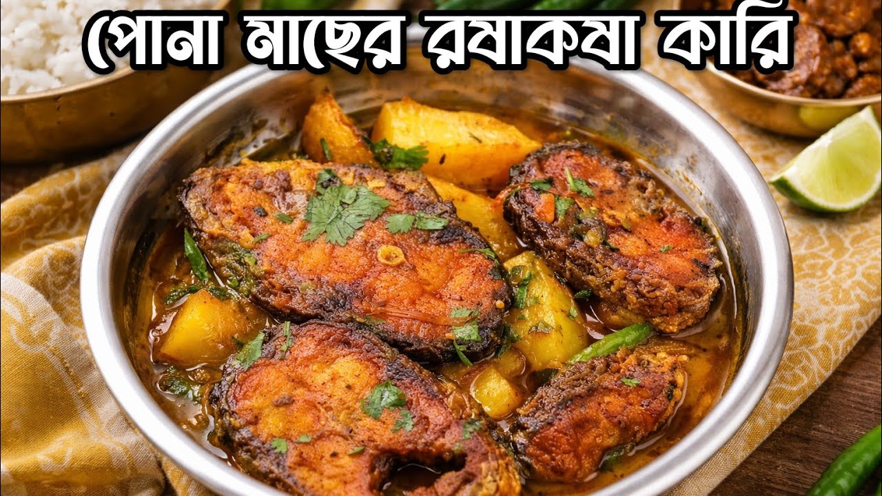 পোনা মাছের রষাকষা কারি #মাছ #তরকারি 