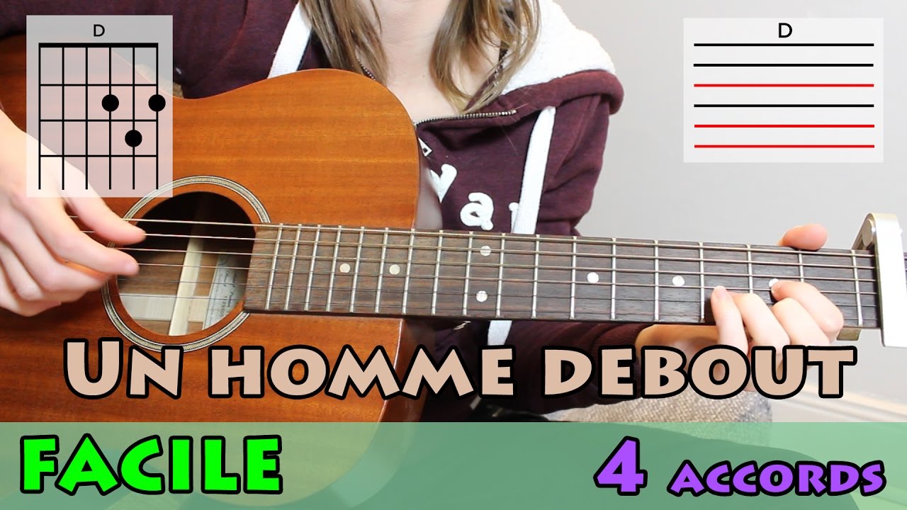 Un homme debout - Claudio Capéo (Cours de Guitare) | Tutoriel pour les Nuls