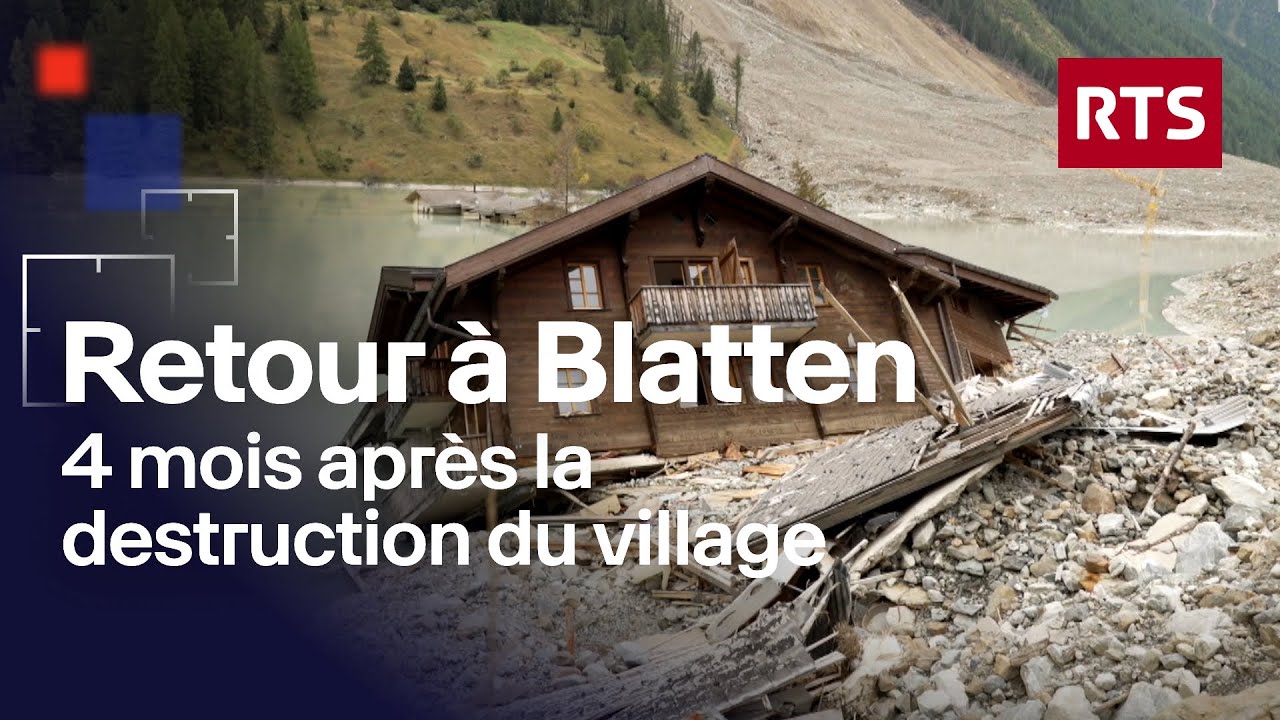 La montagne sous haute surveillance à Blatten après la catastrophe