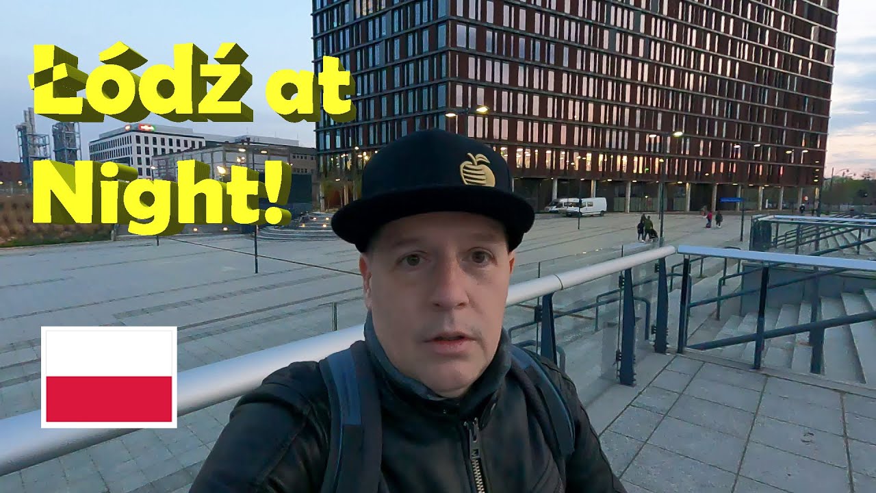 WALKING in Ł&Oacute;DŹ at NIGHT in POLAND.