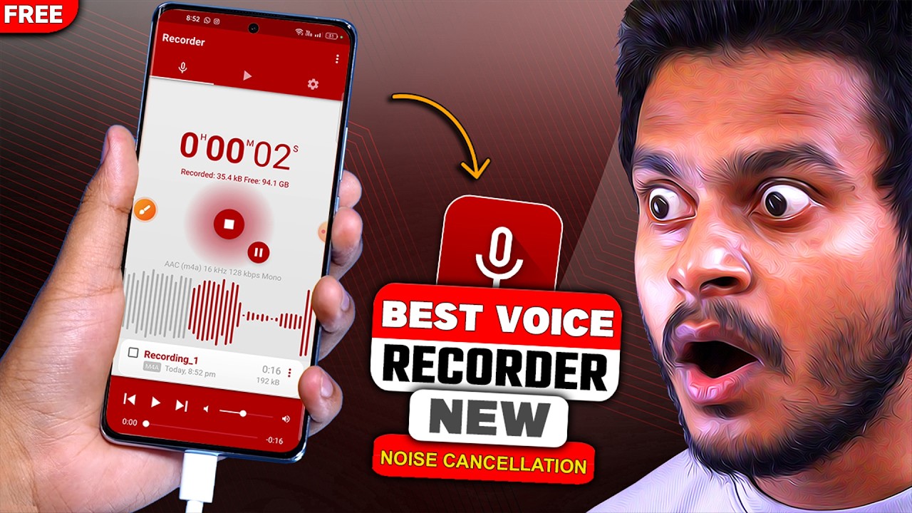 Best Voice Recorder for Android in 2026 | High Quality Voice Recording App 2026 | Noise Cancellation