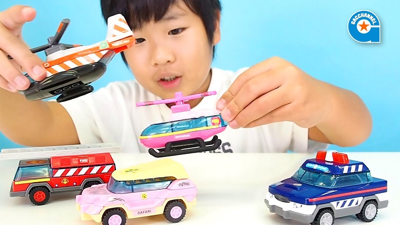 ハッピーセット のりものブロックで遊びました【がっちゃん】