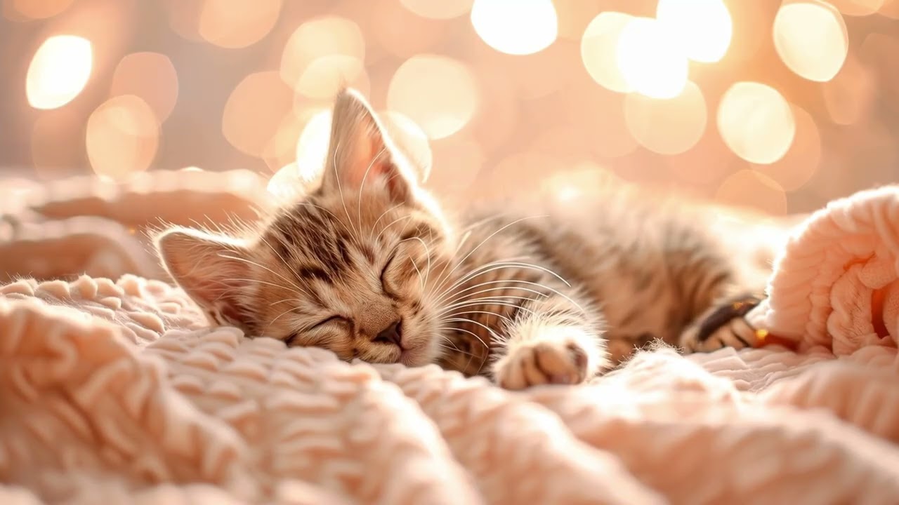 3 Hours of Cat Sleep Music 🌙 Lunar Soothe Piano for Gentle Kitty Sleep | Mellow Cat Dreams