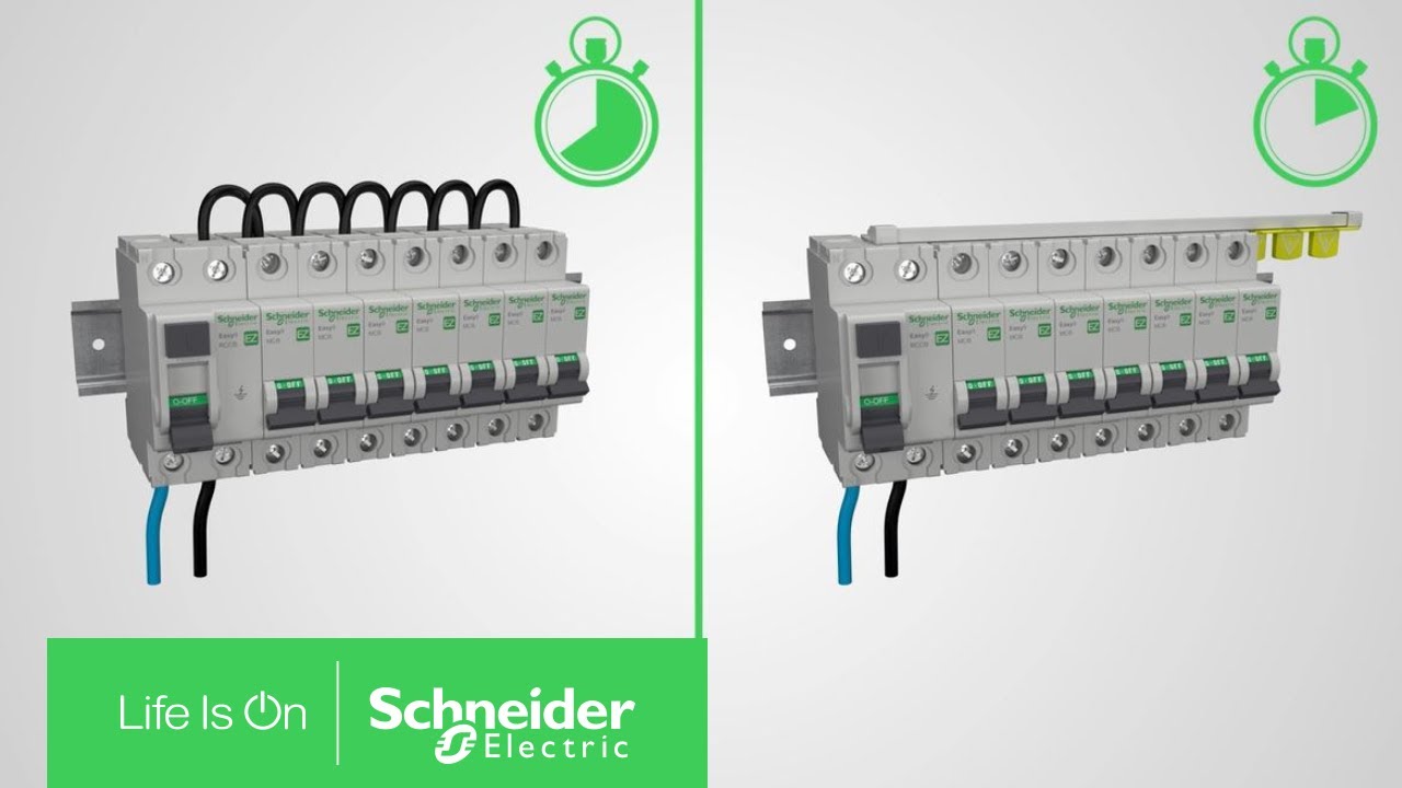 Achieve Fast and Reliable Cabling with Easy9 Comb Busbar | Schneider Electric