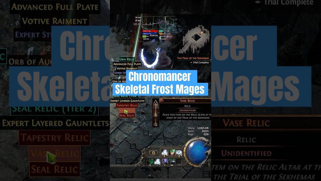 Skeletal Frost Mages are the best minions in Path of Exile 2 #pathofexile2 #poe2 #chronomancer