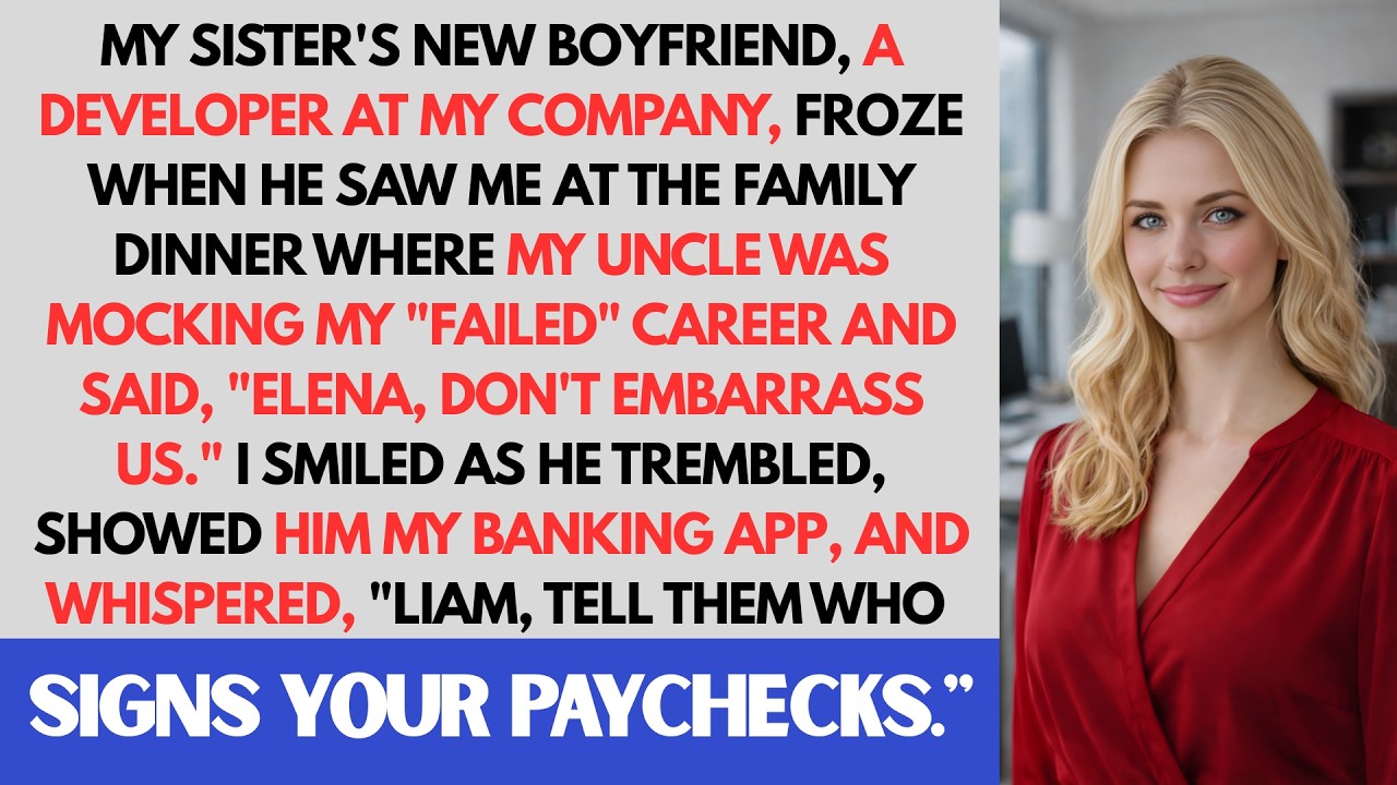Uncle Mocked My “Failed Career”—I Told My Sister's BF “Liam, Reveal Who Signs Your Paychecks”