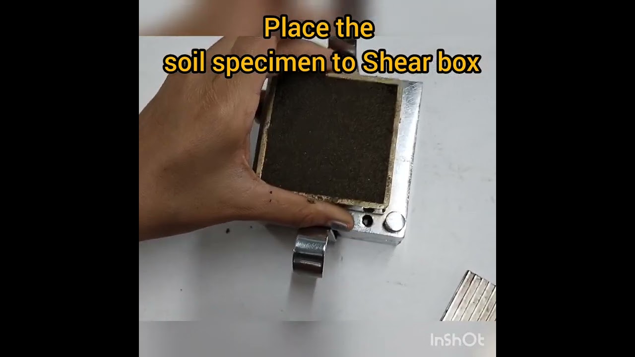 #Geotechnical Engineering Lab test...Direct shear test on soil