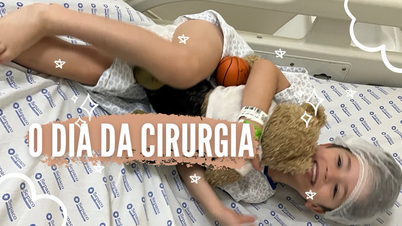 Cirurgia em criança pequena, anestesia geral, todos os detalhes.