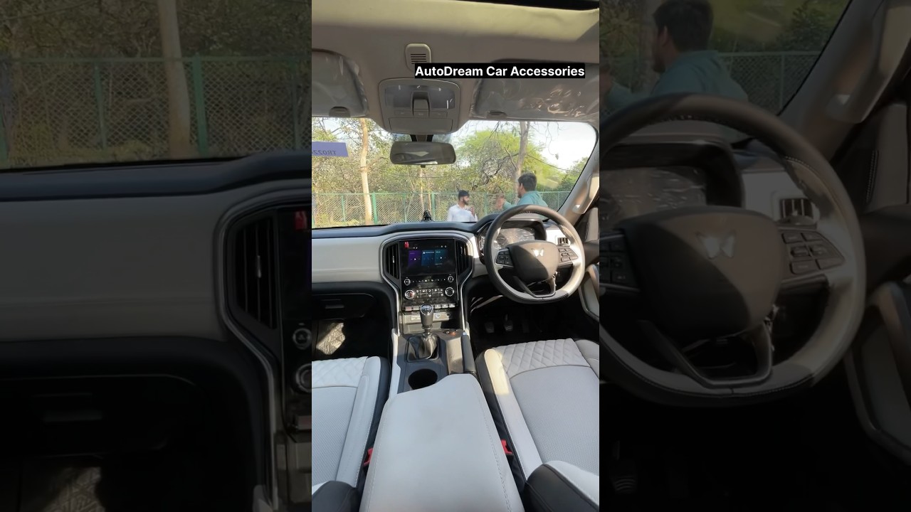 Defender type interior in Scorpio N modification✅  #carmodification #scorpioninterior #scorpio