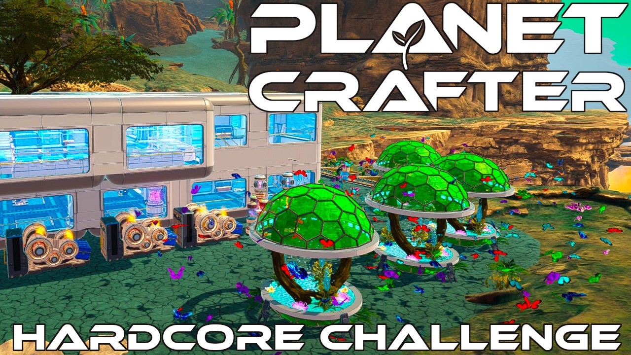 Butterflies, Bees, Farms And Rockets | Planet Crafter Hardcore Mode Ep 63