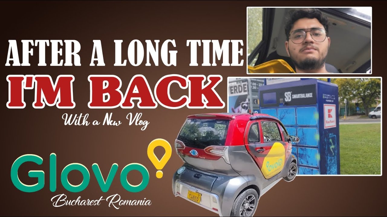 After A Long Time.. I'm Back | Glovo Romania | Jumma Day Vlog 🇷🇴 | PkEurope | Food Delivery on Car