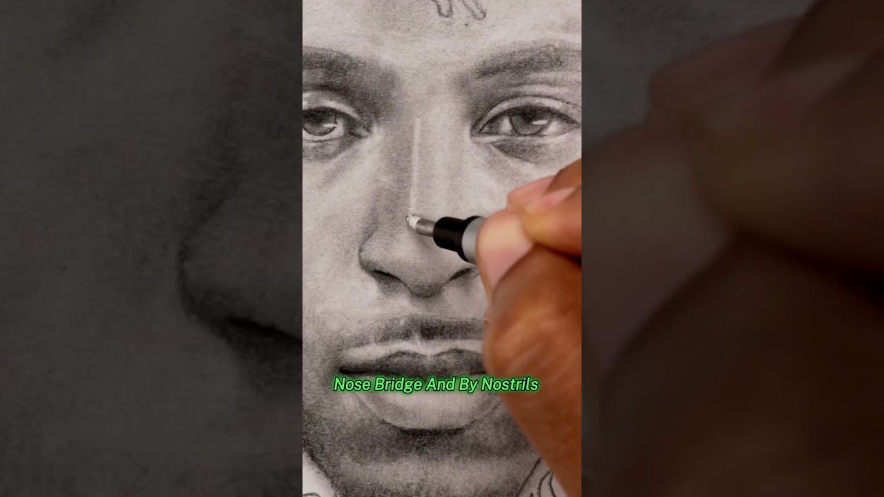 Как нарисовать NBA YoungBoy за 57 секунд! 🟢