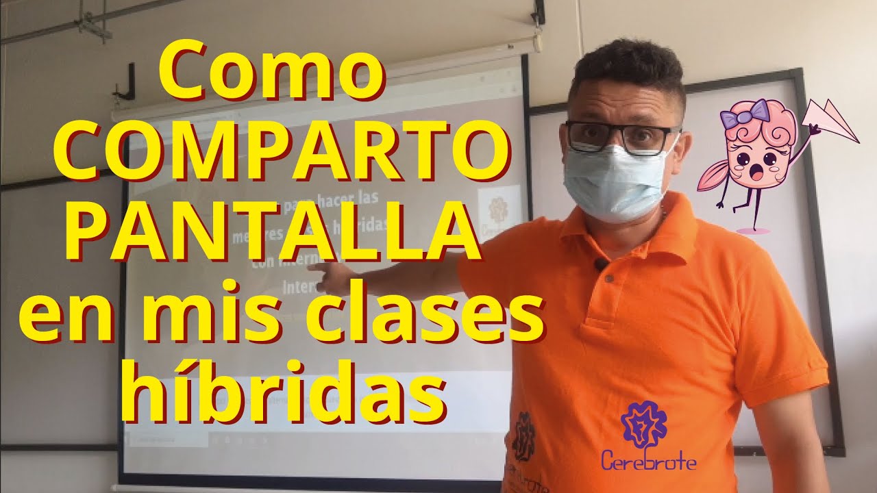 Como comparto pantalla en las clases híbridas con proyector o televisor