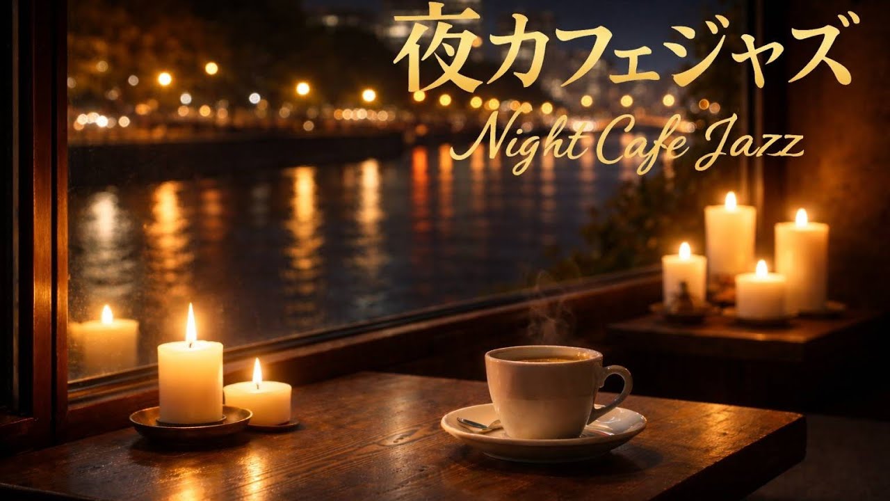 夜のカフェに溶けるエレキギターBGM ☕🕯｜作業・読書・静かな時間に｜Night Cafe Jazz