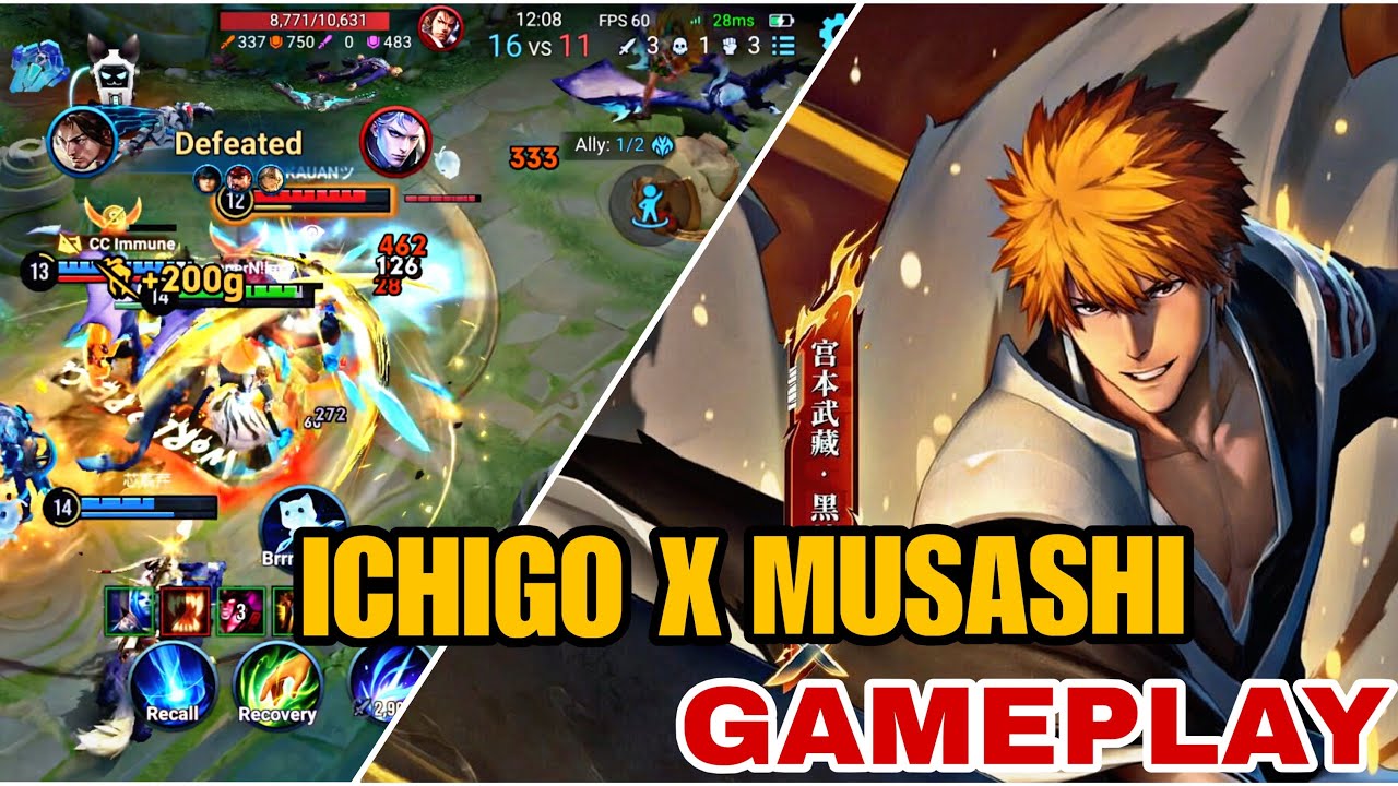 Honor Of Kings | “ICHIGO x MUSASHI 🔥 INSANE GAMEPLAY COMBO!” 