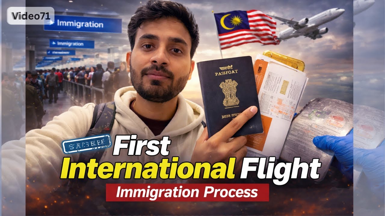 First International Flight ✈️🇲🇾 | Immigration Process + Cabin Bag Overweight 😰