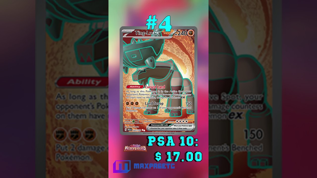 Top 5 Ting-Lu Full Art Pok&eacute;mon Cards #tcg#pok&eacute;mon#Ting-Lu