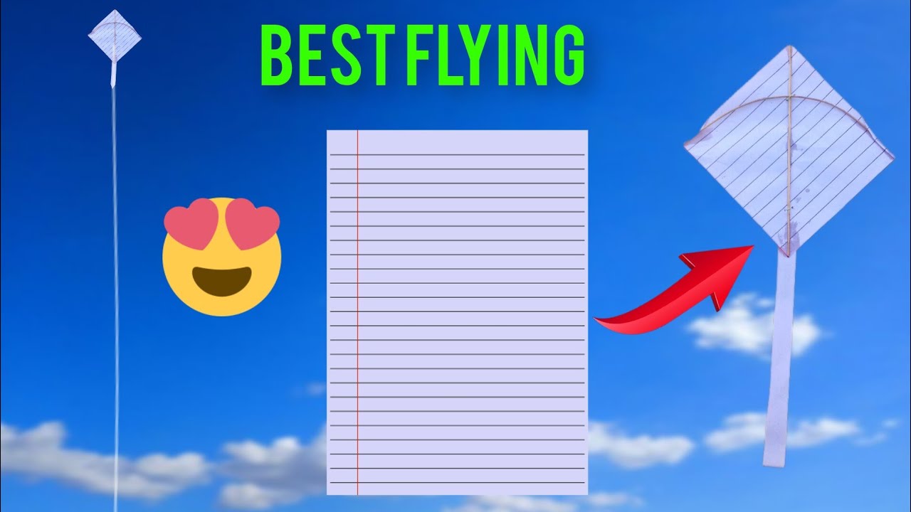 Paper Se Kite Banane Ka Aasan Tarika | Easy Paper Kite DIY | Best Out of Waste