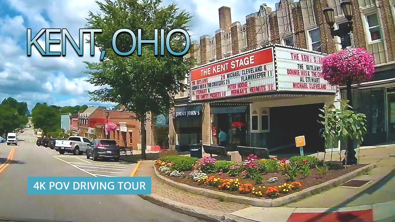 Charming Kent, Ohio: A Relaxing 4K POV Drive