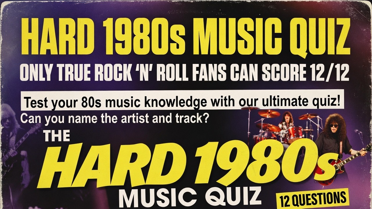Hard 1980s Music Quiz (Set 2) — Only TRUE Rock ’n’ Roll Fans Can Score 12/12