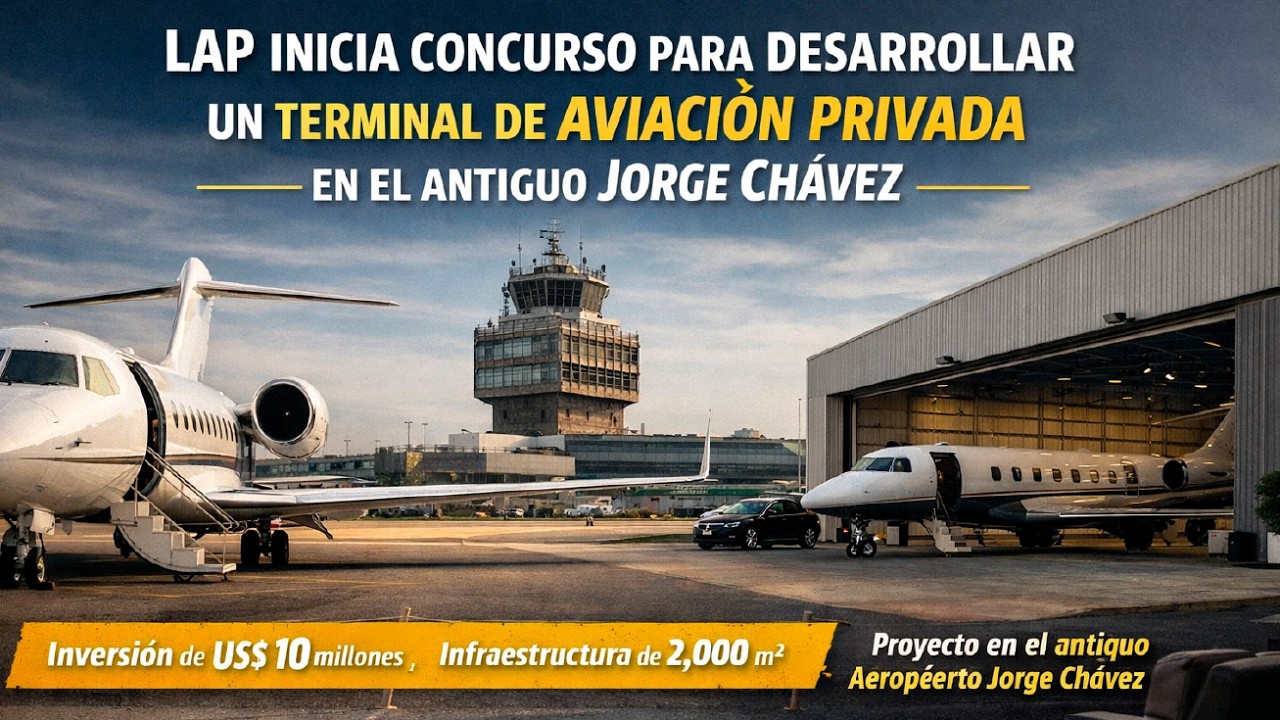 LAP convoca concurso para terminal de aviación privada