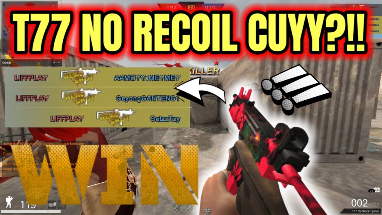 T77 AUTO HEADSHOT NIH BOSS!! NO RECOIL SAMPAI DIKATAIN CHEATER?? -Pointblank Indonesia