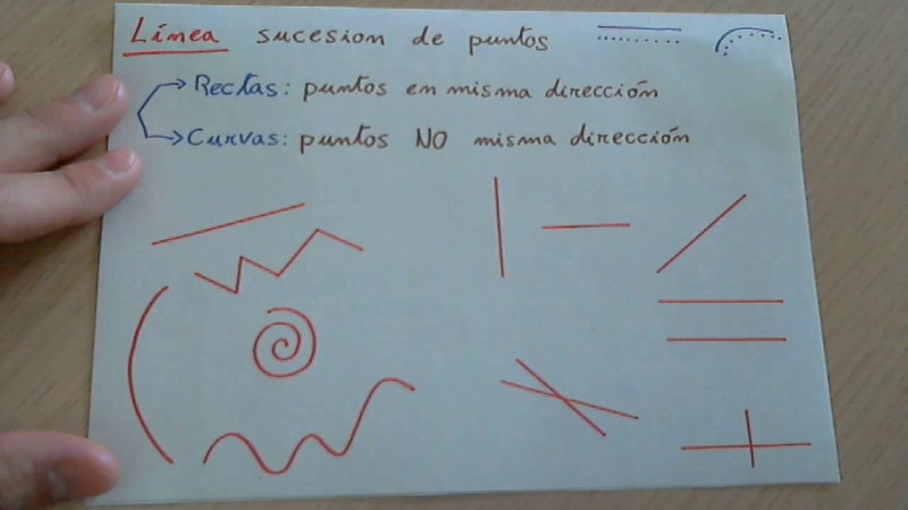 ¿Qué es una línea? Línea recta y línea curva