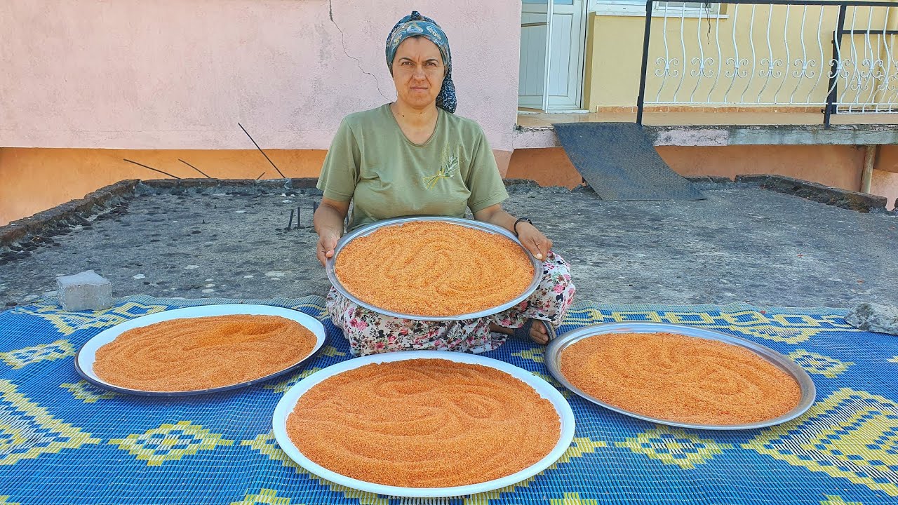 Köyde Kışlık Tarhana Nasıl Yapıyoruz? - Tüm Detaylarıyla