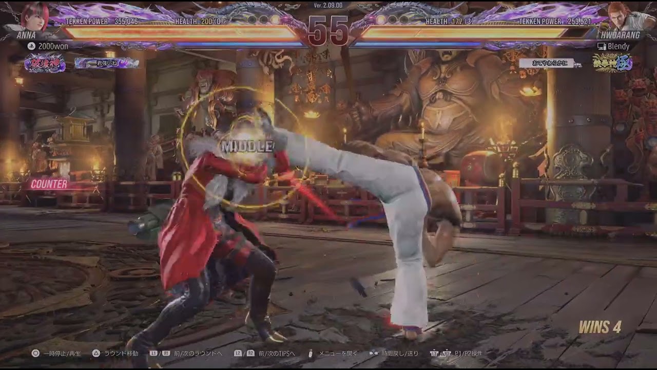 【鉄拳8/TEKKEN8】アンナvsファラン(ANNAvs HWOARANG)