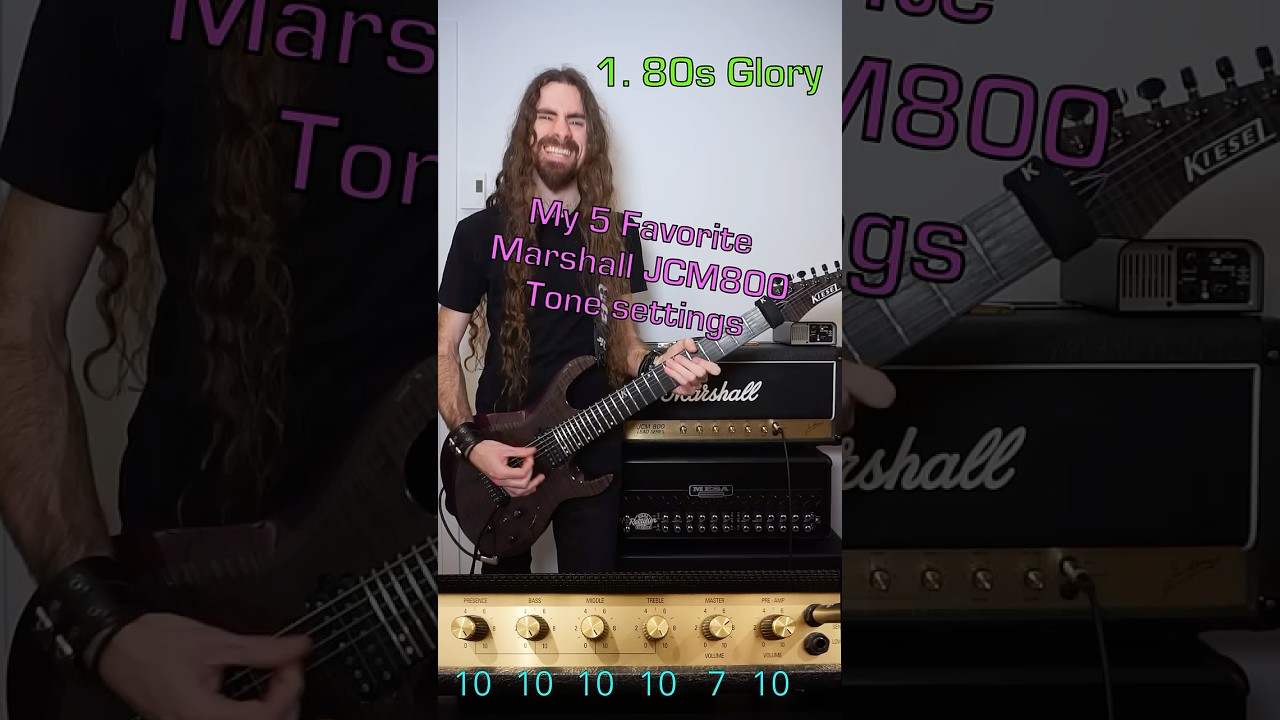My 5 Favorite Marshall JCM800 Tone Settings