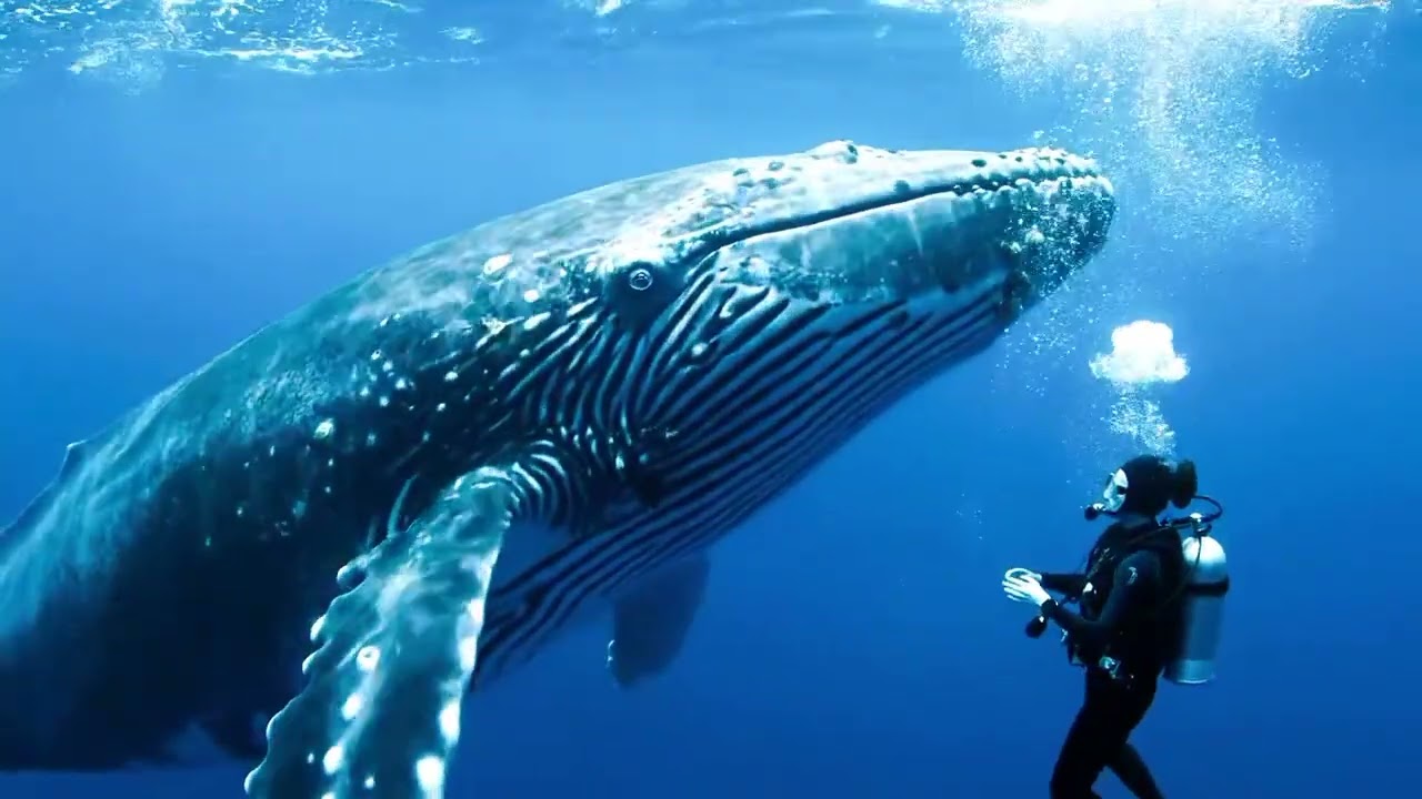 Deep Ocean ASMR 🌊 Whale Sounds for Sleep, Focus & Anxiety Relief