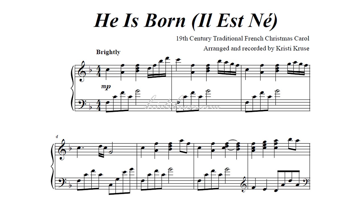 He is Born (Il Est Né) ❤️🎄💫 Traditional French Christmas Carol - Piano Solo