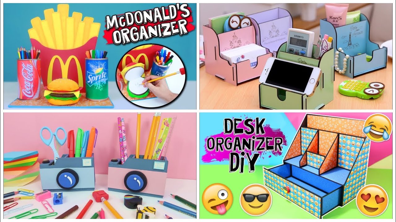 5 DIYs AMAZING ORGANIZERS from Cardboard