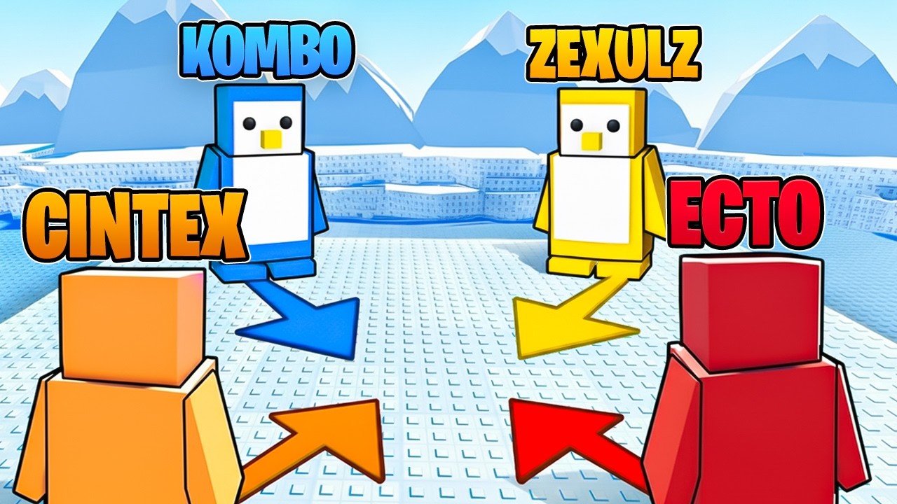WE PLAYED PENGUIN KNOCKOUT IN ROBLOX!