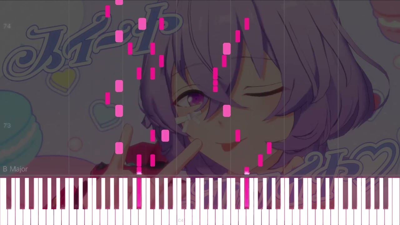 【Synthesia】ベリイ･ベリイ･スイート･ホワイト♡ | Special for Princess! | Piano