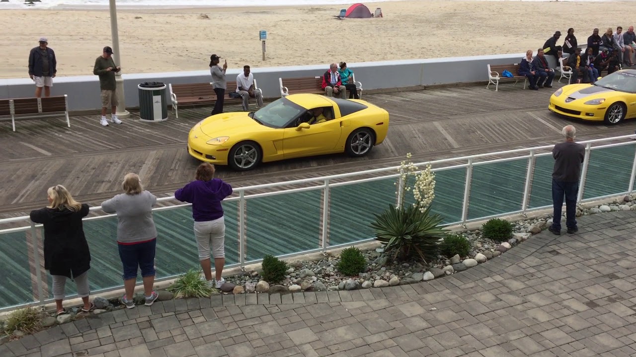 Vettes take over Ocean City, MD Boardwalk