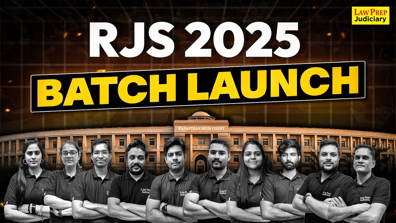 RJS 2025 Prelims New Batch Launch | Rajasthan Judicial Services 2025 | Start Your Preparation Today