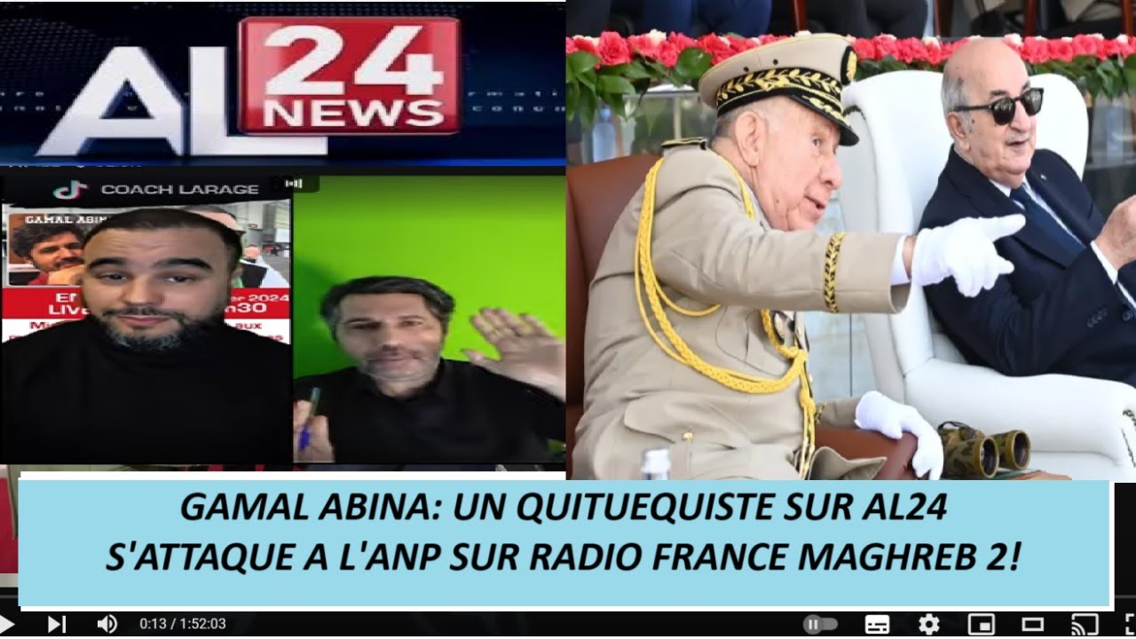 Gamal ABINA: Un QuiTueQuiSte S'Attaque A L'ANP, BOUMEDIENE, Sur Radio France Maghreb 2!