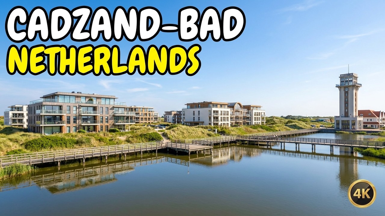 Charming Cadzand-Bad in One day | 4K 🌞 Netherlands 🇳🇱 Ambient  Sounds  Only ✨️