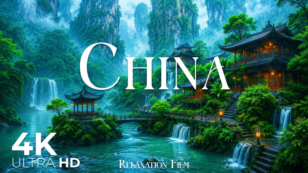 CHINA 4K &bull; Relaxation Film with Peaceful Meditation Music