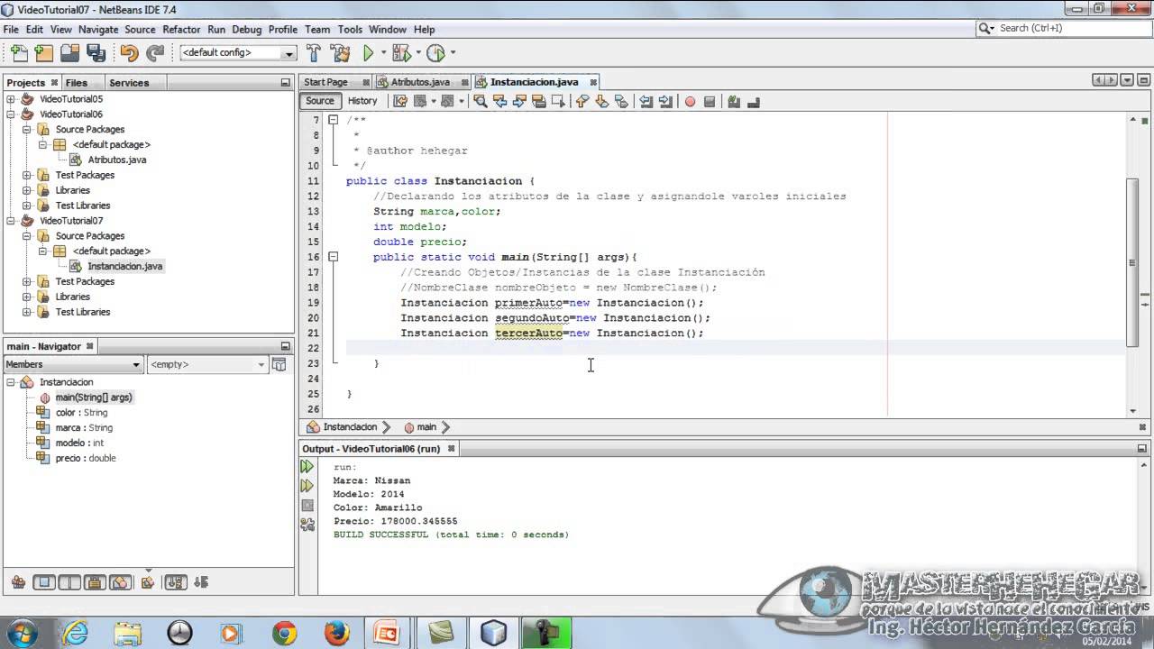 07 - Instanciación de una Clase (JavaPOO)