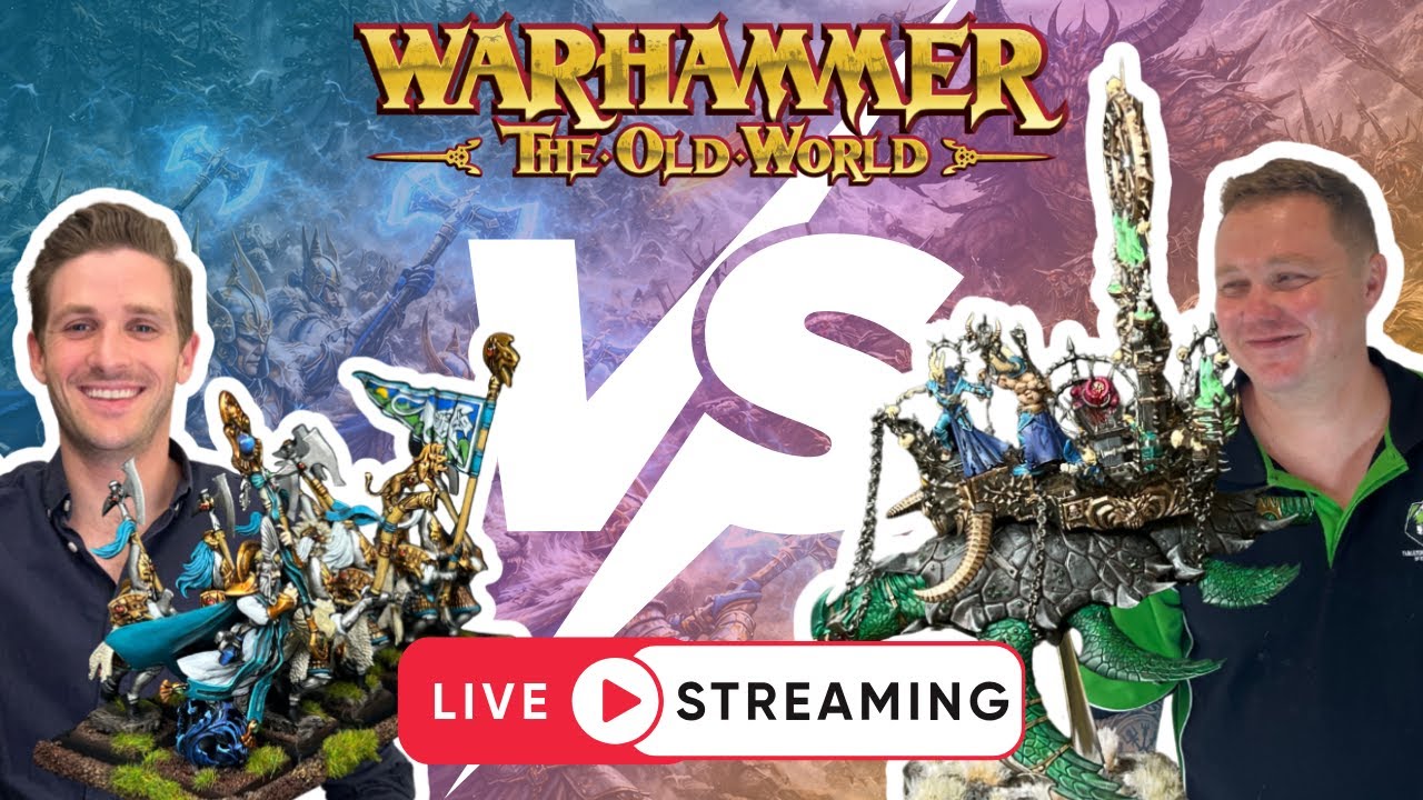 Live Battle: Warhammer the Old World Warriors Versus Chracian Warhost (2000pts TAT Comp)