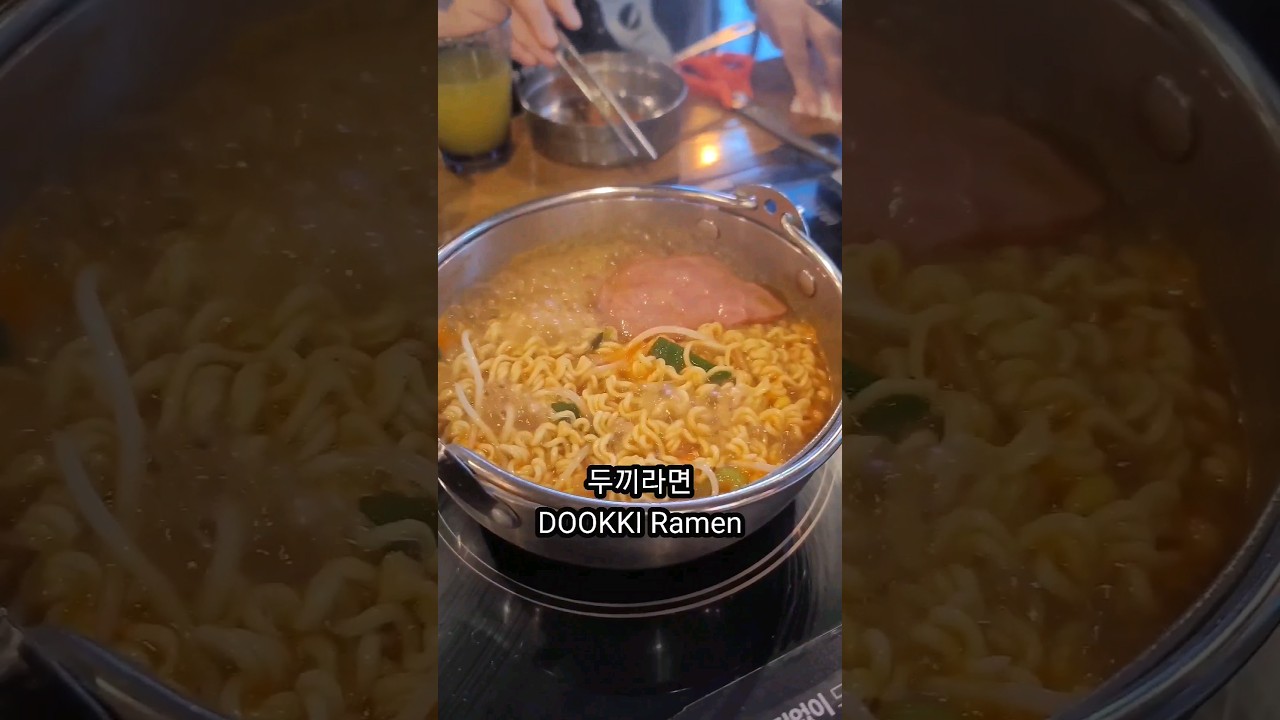 Special Lunch of ordinary office worker in Korea (DOOKKI Ramen pt.3) #koreanfoods #dookki