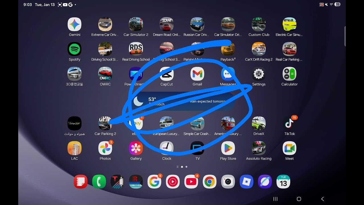 Samsung Galaxy Tab A9 Plus Screen Recorder Draw Color Update Android 16 ONE UI 8 JAN 13 2026