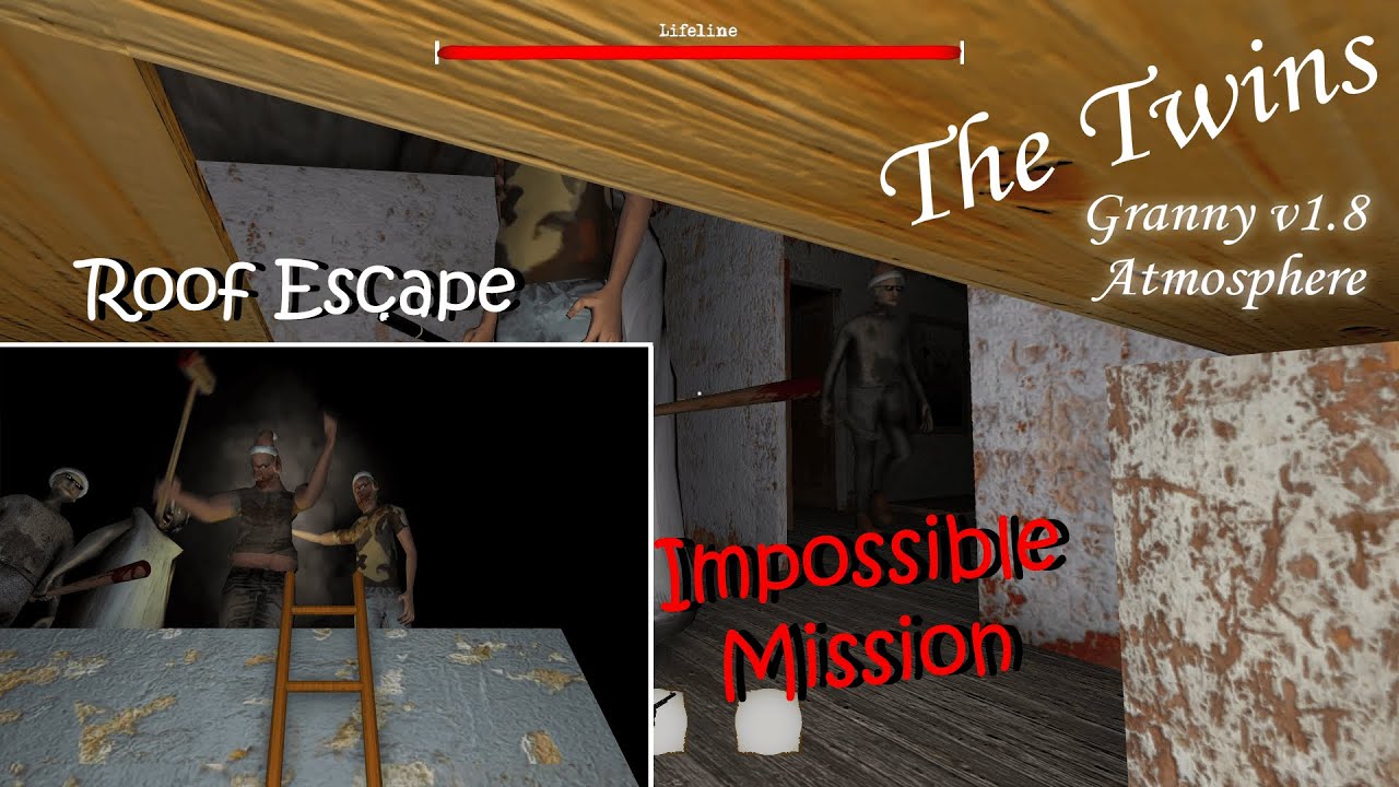 The Twins PC In Granny v1.8 Atmosphere - IMPOSSIBLE MISSION With Guests
