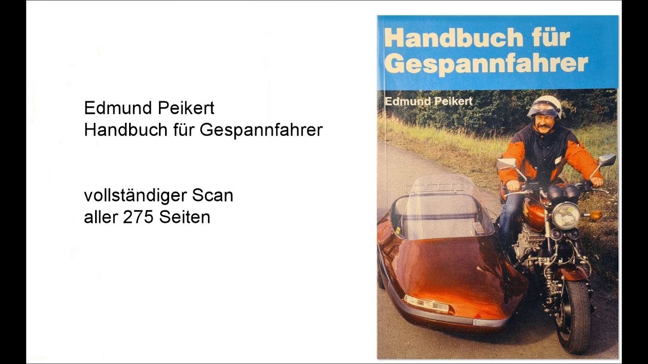 (3/3) Seitenwagen-Anschluß - Edmund Peikert, Handbuch für Gespannfahrer (1993)
